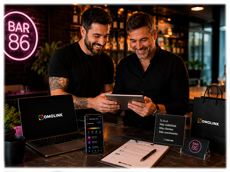 Registro asistido de local en Omolink Card por WhatsApp